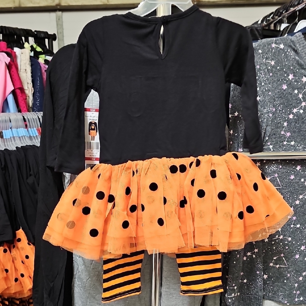 Nwt Size 4T Girls 2 Piece Cat Halloween Outfit - Picture 4 of 5